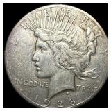 1928 Peace Silver Dollar LIGHTLY CIRCULATED