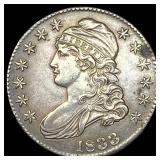 1833 Capped Bust Half Dollar CLOSELY  UNCIRCULATE