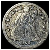 1856-O Silver Seated Liberty Dime LIGHTLY CIRCULAT