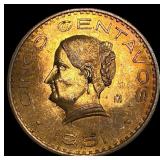 1951 Mexico 5 Centavos NEARLY UNCIRCULATED