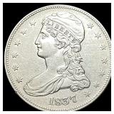 1837 Capped Bust Half Dollar CLOSELY  UNCIRCULATE