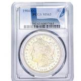 1904-O Morgan Silver Dollar PCGS MS63