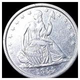1844-O Silver Seated Liberty Half Dollar  NEARLY