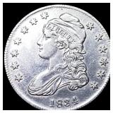 1834 Silver Capped Bust Half Dollar NEARLY  UNCIR