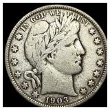 1903 Silver Barber Half Dollar NICELY  CIRCULATED