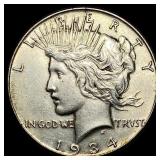 1934 Peace Silver Dollar CLOSELY UNCIRCULATED