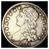 1834 Capped Bust Silver Quarter ABOUT  UNCIRCULAT