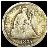 1875-S Twenty Cent Piece NICELY CIRCULATED