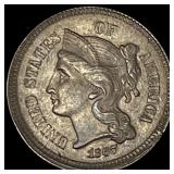 1867 Nickel Three-Cent Piece UNCIRCULATED