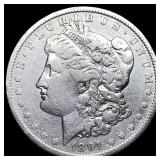 1891-S Silver Morgan Dollar LIGHTLY CIRCULATED