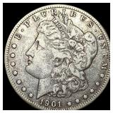 1901-O Silver Morgan Dollar LIGHTLY CIRCULATED