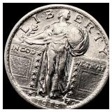 1918-S Silver Standing Liberty Quarter CHOICE AU