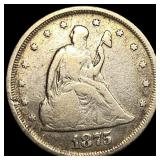 1875 Seated Liberty Twenty Cents LIGHTLY CIRCULATE