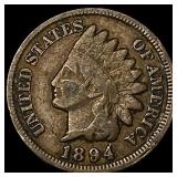 1894 Indian Head Cent LIGHTLY CIRCULATED