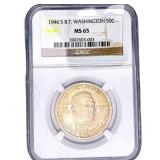 1946-S  Booker T Half Dollar NGC MS65
