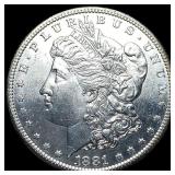 1881 Morgan Silver Dollar GEM BU