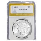 1926 Silver Peace Dollar PGA MS64