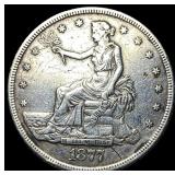 1877-S Silver Trade Dollar NEARLY UNCIRCULATED
