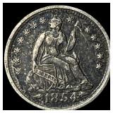 1854-O Silver Half Dime NEARLY UNCIRCULATED