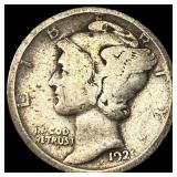 1921 Silver Mercury Dime LIGHTLY CIRCULATED