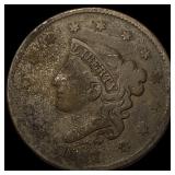 1837 Coronet Head Large Cent LIGHTLY CIRCULATED