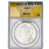 1886 Morgan Silver Dollar ANACS MS61