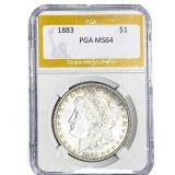 1883 Morgan Silver Dollar PGA MS64
