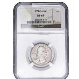 1946 Washington Silver Quarter NGC MS66