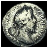 Roman Empire Marcus Aurelius 161-180 AD Silver De