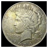1934 Peace Silver Dollar ABOUT UNCIRCULATED