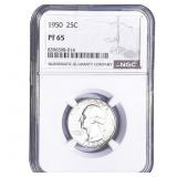 1950 Washington Silver Quarter NGC PF65