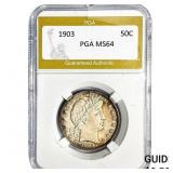 1903 Barber Half Dollar PGA MS64