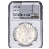 1900-S Morgan Silver Dollar NGC AU58