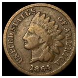 1864 Bronze Indian Head Cent LIGHTLY CIRCULATED
