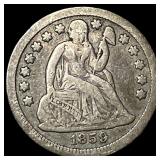 1859 Silver Seated Liberty Dime LIGHTLY CIRCULATED