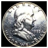 1953 Franklin Silver Half Dollar CHOICE PROOF
