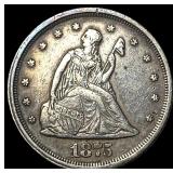 1875-S Silver Twenty Cents CLOSELY UNCIRCULATED