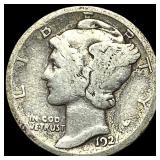 1921-D Silver Mercury Dime LIGHTLY CIRCULATED