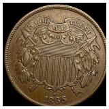 1865 Two-Cent Piece CLOSELY UNCIRCULATED