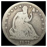 1877-S Silver Half Dollar NICELY CIRCULATED