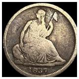 1837 Silver Half Dime (No Stars) NICELY CIRCULATED