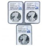 [3 Coins] 2022-W Silver Eagle NGC PF70 Ultra Cameo