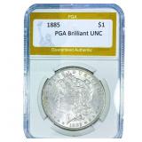 1885 Morgan Silver Dollar PGA Brilliant UNC