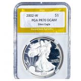 2002-W Silver Eagle PGA PR70 DCAM