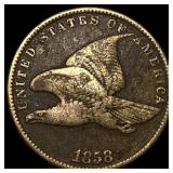 1858 Copper-Nickel Flying Eagle Cent HIGH  GRADE