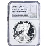 2020-W Silver Eagle NGC PF69 Ultra Cameo