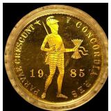1985 Gold .1104oz Netherlands 1 Ducat Proof  GEM
