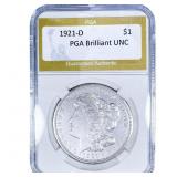 1921-D Morgan Silver Dollar PGA Brilliant UNC