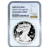 2020-W Silver Eagle NGC PF69 Ultra Cameo
