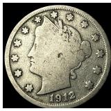 1912-S Liberty Head Nickel NICELY CIRCULATED